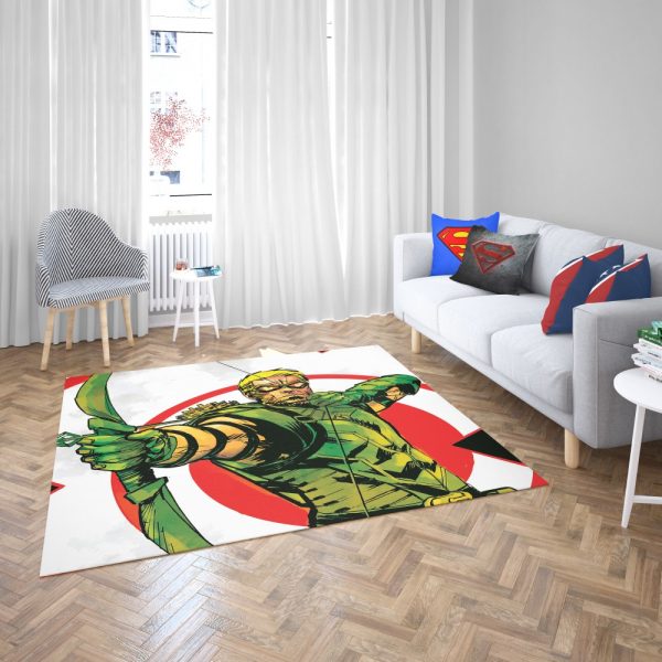 Green Arrow Movie DC Universe Bedroom Living Room Floor Carpet Rug 2