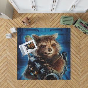 Guardians of the Galaxy Vol 2 Movie Groot Marvel Comics Rocket Raccoon Bedroom Living Room Floor Carpet Rug 1