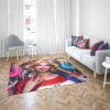 Harley Quinn DC Comics Artwork Bedroom Living Room Floor Carpet Rug 3
