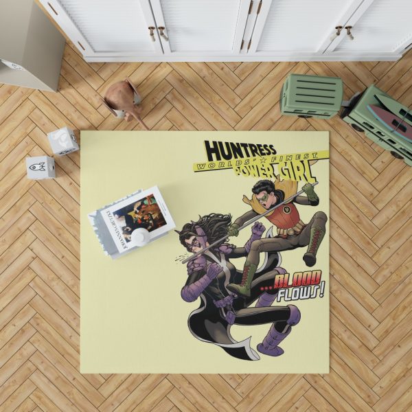 Huntress Worlds Finest Robin DC Comics Bedroom Living Room Floor Carpet Rug 1