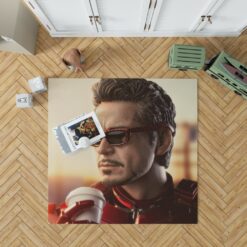 Iron Man Movie Figurine Robert Downey Jr Bedroom Living Room Floor Carpet Rug 1
