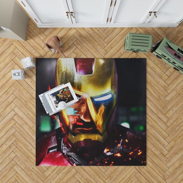 Iron Man Movie Marvel End game Bedroom Living Room Floor Carpet Rug 1