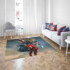 Justice League Movie Teen Bedroom Bedroom Living Room Floor Carpet Rug 3