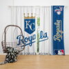 Kansas City Royals MLB Baseball American League Window Curtain