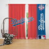 Los Angeles Dodgers MLB Baseball National League Window Curtain