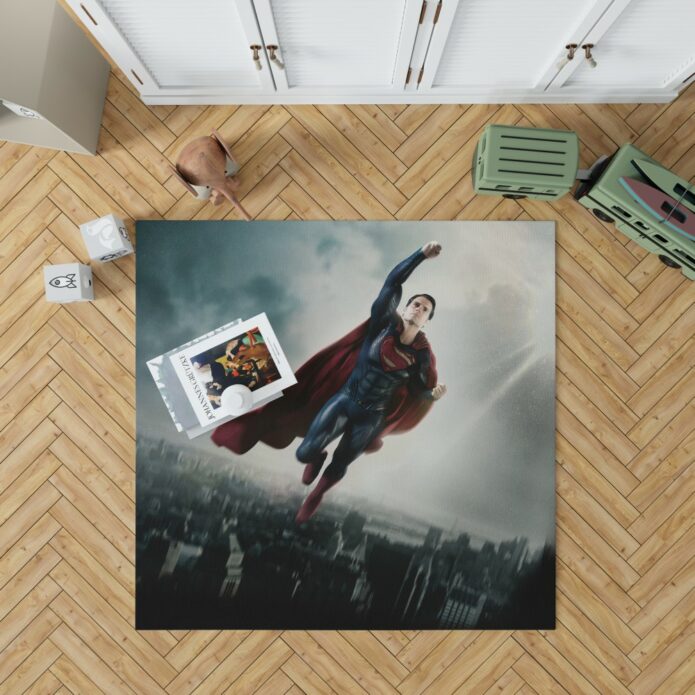 Man Of Steel Movie Superman Bedroom Living Room Floor Carpet Rug 1