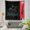 Miami Marlins MLB Baseball National League Wall Hanging Tapestry