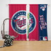 Minnesota Twins MLB Baseball American League Window Curtain