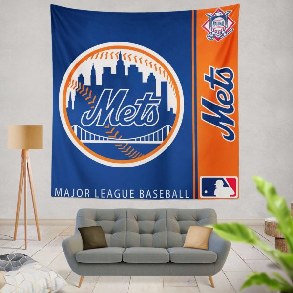New York Mets MLB Baseball National League Wall Hanging Tapestry