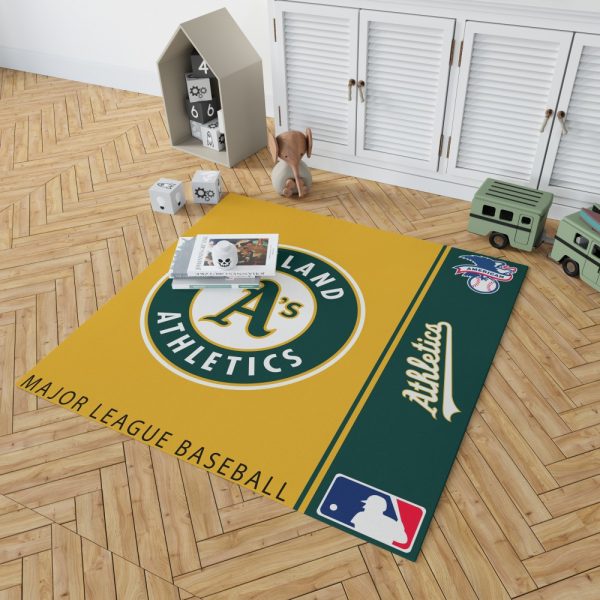 Oakland Athletics MLB Baseball American League Floor Carpet Rug Mat 2