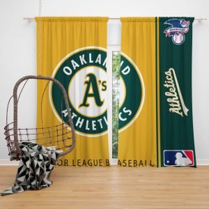 Oakland Athletics MLB Baseball American League Window Curtain