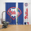 Philadelphia Phillies MLB Baseball National League Window Curtain