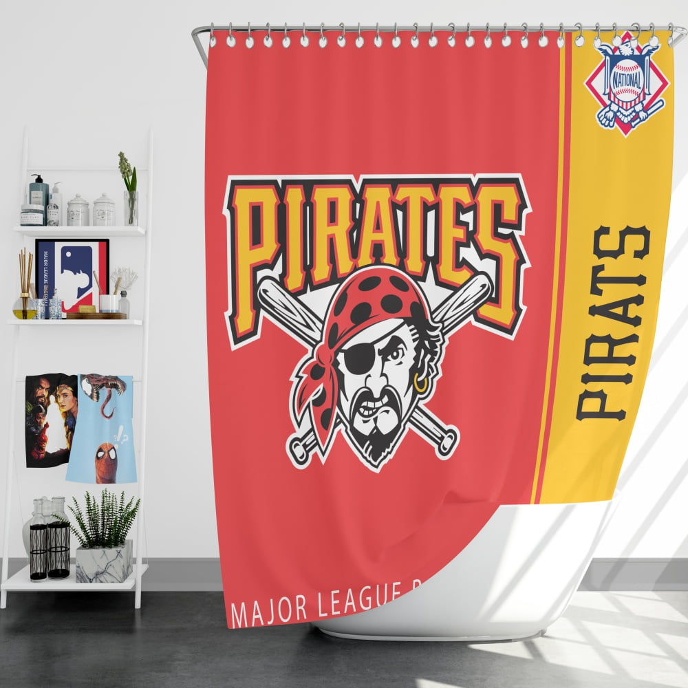 pittsburgh pirates shower curtain