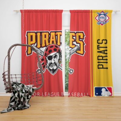 Pittsburgh Pirates MLB Baseball National League Window Curtain