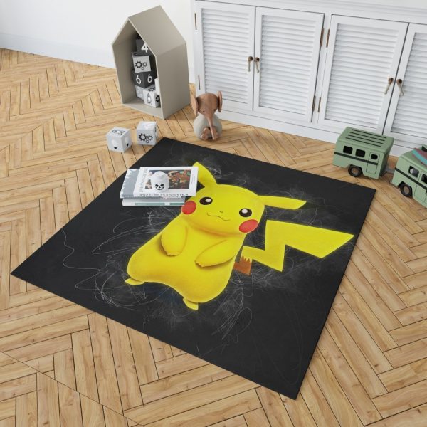 Pokémon Movie Pikachu Bedroom Living Room Floor Carpet Rug 2