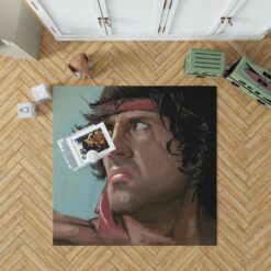 Rambo Movie Sylvester Stallone Bedroom Living Room Floor Carpet Rug 1