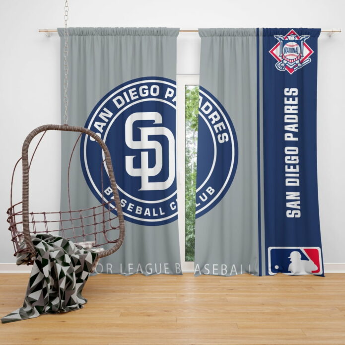 San Diego Padres MLB Baseball National League Window Curtain