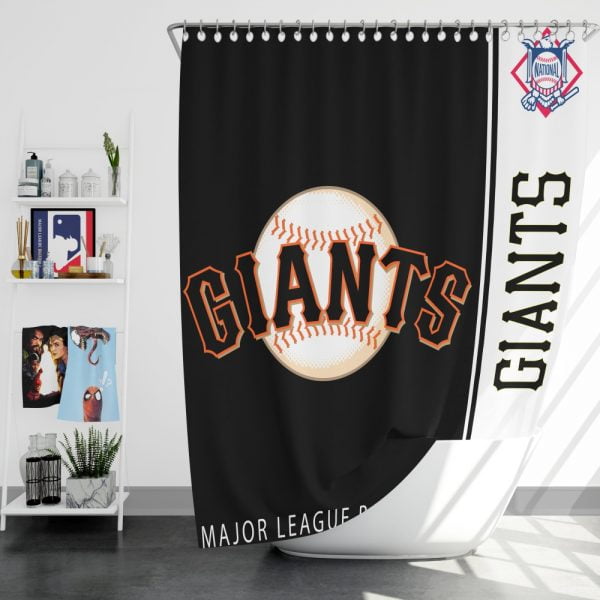 San Francisco Giants MLB Baseball National League Bath Shower Curtain