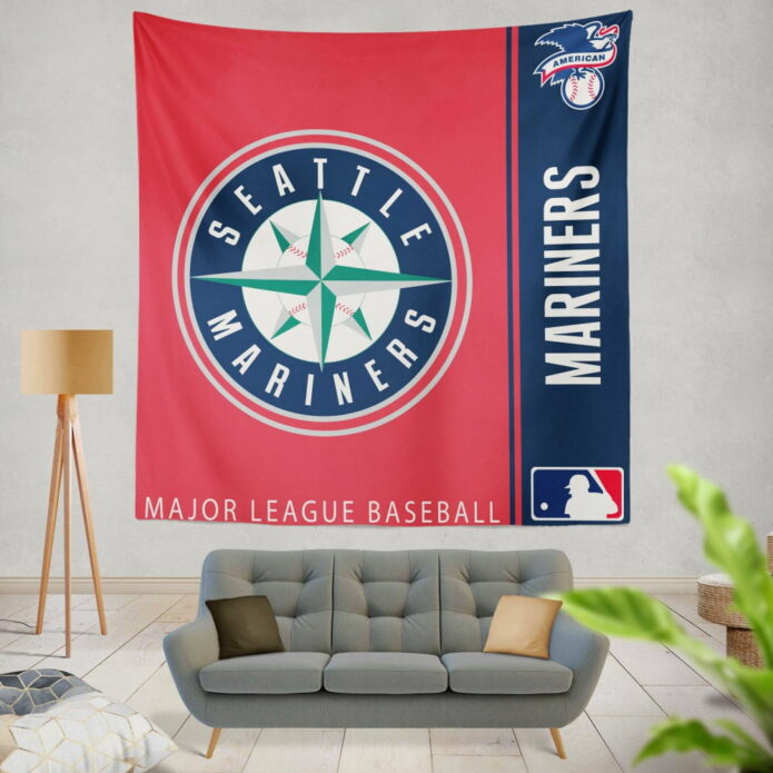 Seattle Mariners MLB Baseball American League Wall Hanging Tapestry