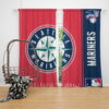 Seattle Mariners MLB Baseball American League Window Curtain