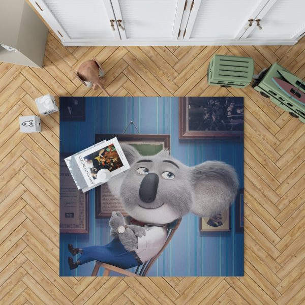 Sing Movie Buster Moon Koala Bedroom Living Room Floor Carpet Rug 1