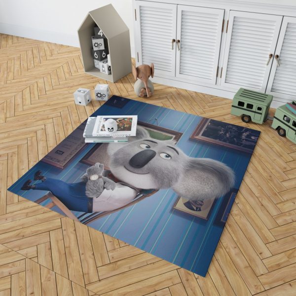 Sing Movie Buster Moon Koala Bedroom Living Room Floor Carpet Rug 2