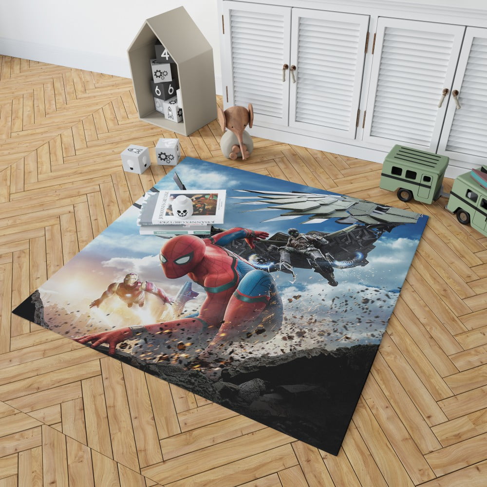 Spider Man Home Coming Movie Themed Bedroom Living Room Floor Carpet Rug Ebeddingsets