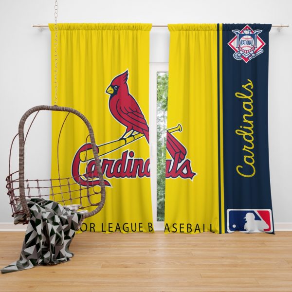 St. Louis Cardinals MLB Baseball National League Window Curtain