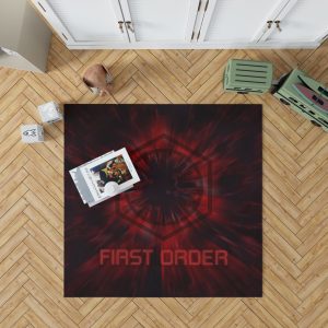 Star Wars Movie Black First Order Red Bedroom Living Room Floor Carpet Rug 1