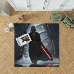 Star Wars Movie Darth Vader Lightsaber Bedroom Living Room Floor Carpet Rug 1