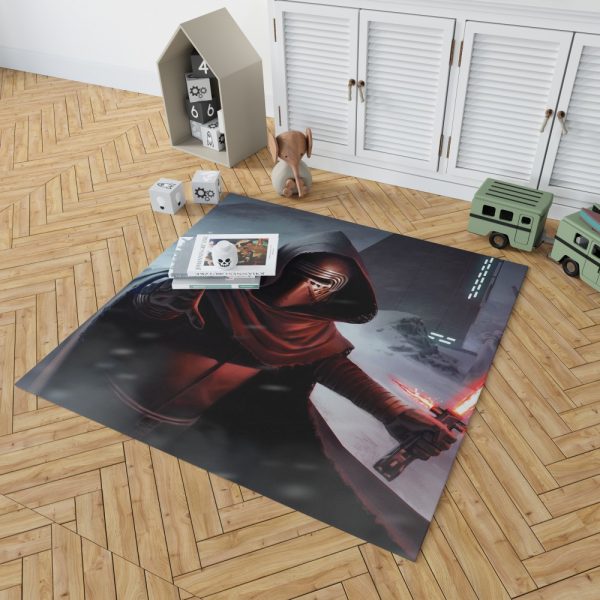 Star Wars Movie Kylo Ren Lightsaber Stormtrooper Bedroom Living Room Floor Carpet Rug 2