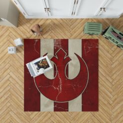 Star Wars Rebel Alliance Helm Movie Logo Bedroom Living Room Floor Carpet Rug 1