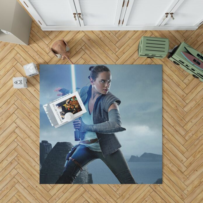 Star Wars The Last Jedi Movie Daisy Ridley Jedi Rey Star Wars Bedroom Living Room Floor Carpet Rug 1
