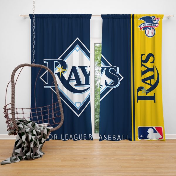 Tampa Bay Rays MLB Baseball American League Window Curtain