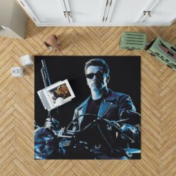 Terminator 2 Judgment Day Movie Arnold Schwarzenegger Bedroom Living Room Floor Carpet Rug 1