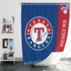 Texas Rangers MLB Baseball American League Bath Shower Curtain