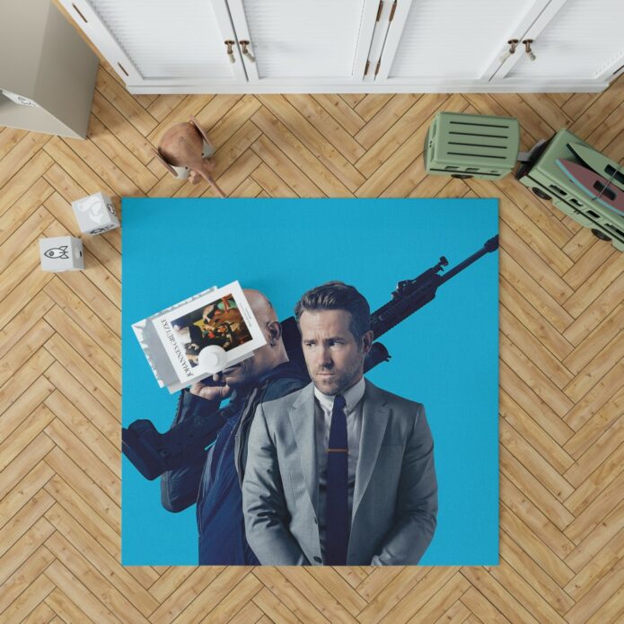 The Hitman's Bodyguard Movie Ryan Reynolds Samuel L Jackson Bedroom Living Room Floor Carpet Rug 1