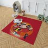 The Incredibles Movie Bob Parr Dash Parr Disney Elastigirl Helen Parr Bedroom Living Room Floor Carpet Rug 2