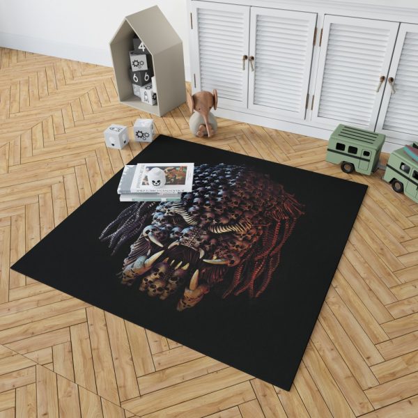 The Predator Movie Alien Sci Fi Skull Bedroom Living Room Floor Carpet Rug 2