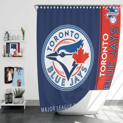 Toronto Blue Jays Mlb Baseball American League Bath Shower Curtain