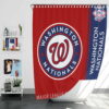 Washington Nationals MLB Baseball National League Bath Shower Curtain