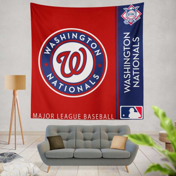 Washington Nationals MLB Baseball National League Wall Hanging Tapestry