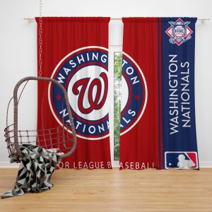 Washington Nationals MLB Baseball National League Window Curtain