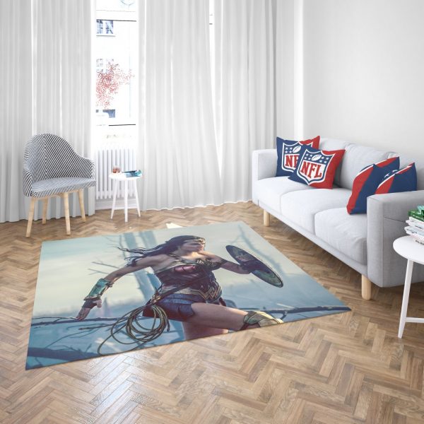 Wonder Women Girls Super Heroine Bedroom Living Room Floor Carpet Rug 3