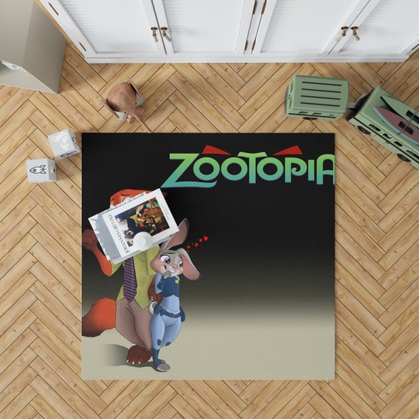 Zootopia Movie Judy Hopps Nick Wilde Bedroom Living Room Floor Carpet Rug 1