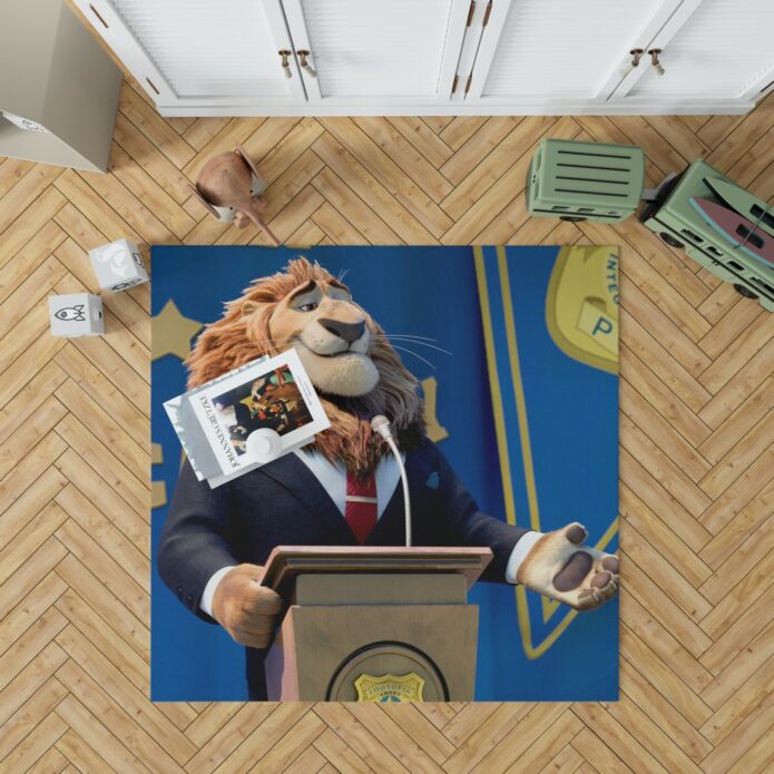 Zootopia Movie Mayor Lionheart Bedroom Living Room Floor Carpet Rug 1