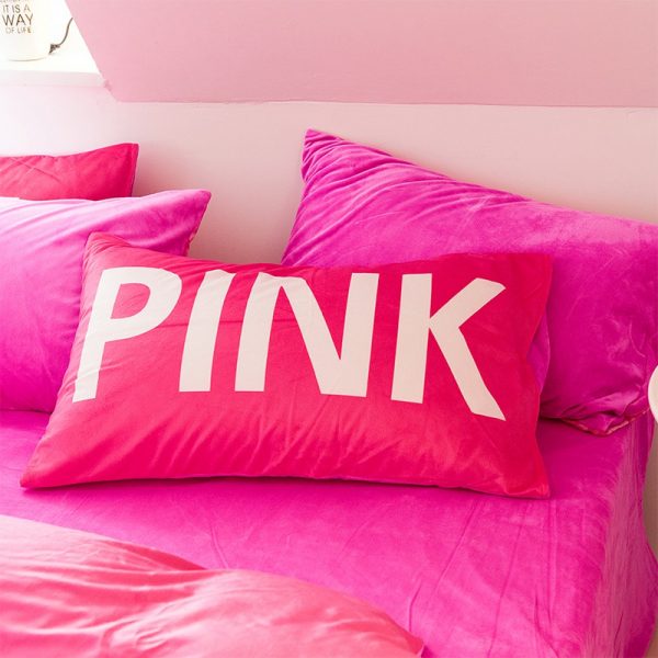 Cute Bed Set Queen Size Victorias Secret Pink 3