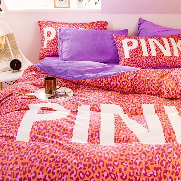 Pink Love Victorias Secret Bedding Set Queen 3