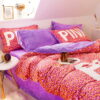 Pink Love Victorias Secret Bedding Set Queen 4