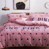 Pink Victoria Secret Queen King Old Rose Velvet Bedding Set 13